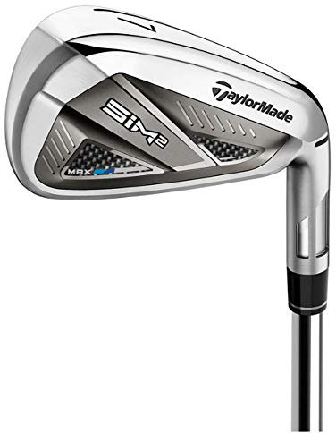 TaylorMade SIM 2 Max Iron Set Mens Right Hand Graphite Regular 5-PW, Steel