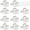 12 PCS 304 Edelstahl Ösenplatte Augplatte Edelstahl Augplatte mit Öse 5mm 304 Ösenplattenhaken Hält Bis Zu 150-200 kg,Augplatten Edelstahl Wandhalterung Sonnensegel Klammerringhaken mit 24 Schrauben