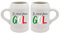 My Custom Style 2 Boccali Birra Ceramica 500ml #Italia Goal#