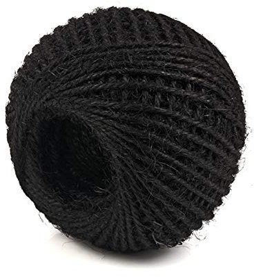 Zkenshan-Ficelle Jute 20 rouleaux rouleaux de lin de 100 m rouleau de jute naturel cordon de jute, cordes de corde de chanvre cordes d'emballage de cordes d'événement Fournitures de mariage DIY, fibre