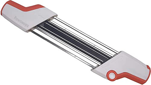 Powswopx Affûteur de chaîne de tronçonneuse 2 en 1 4,0 mm pour Stihl pas 3/8 Diamètre 5/32