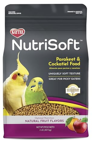 Kaytee NutriSoft Pet Parakeet & Cockatiel Bird Food, 2 lb