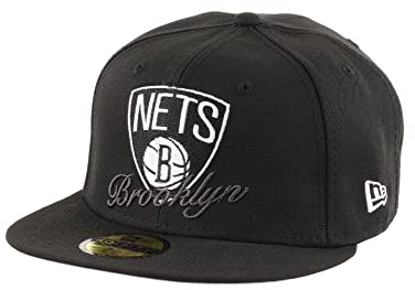 New Era Brooklyn Nets Dual Logo Black 59Fifty Basecap - 7 1/2-60cm (XL)