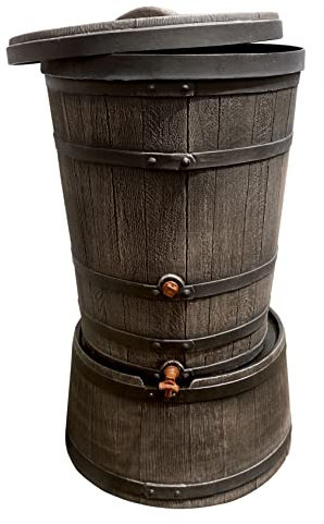 Yerd Regenfass Set Tonne + Sockel/Untergestell 130 Liter