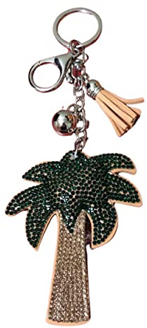 Popfizzy Bling Keychain for Women Sparkly Car Keychain Rhinestone Cute Pendant Bag