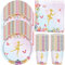 HGSHUO Vaisselle Fée Vaisselle de Fête Anniversaire Décorations Fairy Assiettes Gobelets Serviettes Mariage Baby Shower Vaisselle Décorations de Fête 20 Invités