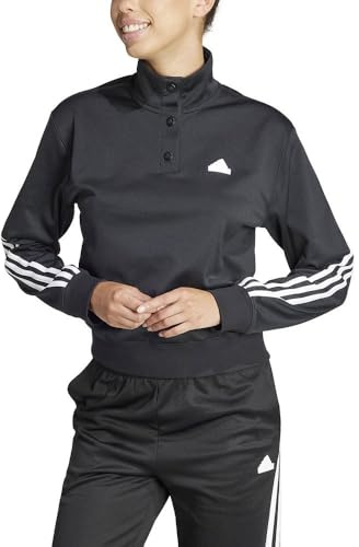 Adidas Damen Iconic Wrapping 3-Stripes Snap Track Jacket Track Top