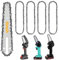 4pz x Catene motosega 3/8 1,3 mm 28 maglie guida, catena 4 pollici per mini motosega, catena 4 pollici, catena per motosega, catena mini motosega 4 pollici, catene per tagliare, catena di ricambio