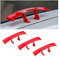 CGEAMDY Auto Mini Schwanz Spoiler Flügel, 3 PCS Universal Auto Mini Spoiler Wing, Auto Heckflügel-Dekoration OhnePerforation Kann für Alle Fahrzeugumbauten(Rot)