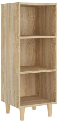vidaXL Sideboard Sonoma-Eiche 34,5x32,5x90 cm Holzwerkstoff