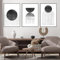 UGZDEA Abstrakt Leinwand Poster 3er Set, Moderne Geometrie Formen Leinwand Bilder Wohnzimmer Schlafzimmer Deko Bild-Ohne Rahmen(G,3x50x70cm)