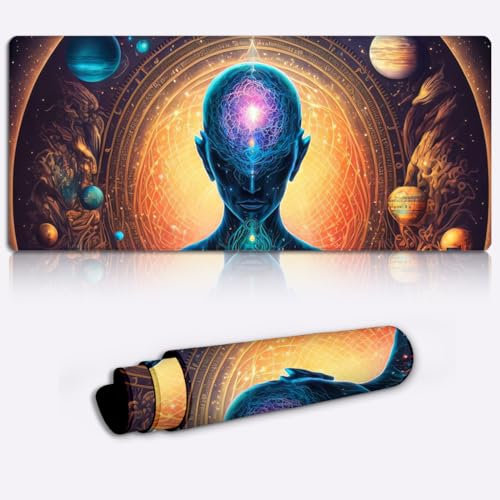 Esoteric Zen Universe Gaming Pads XXL Gaming Mouse Pad Mat Extended Professional Large PC Desk Office Accessory 15.7x35.4inch