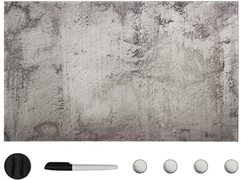 INLIFE Magnettafel Wandmontage Glas 100x60 cm,8,8 KG,327473