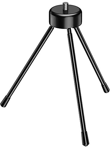 Peowuieu Mini Metal Tripod, Desktop Tripod with 1/4 Inch Screws, Suitable for Projectors and All Cameras