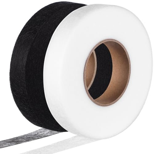 DIYEAH 2rolls Double-sided Hem Tape Iron Hemming Tape for Fabric No Sew Adhesive Hemming Yards for Diy Projects Sewing and Repairs