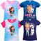 Gabby's Dollhouse - Bambina - T-Shirt Maglia Maglietta a Maniche Corte - Primavera Estate 100% Cotone [1208 Fucsia - 4 Anni]