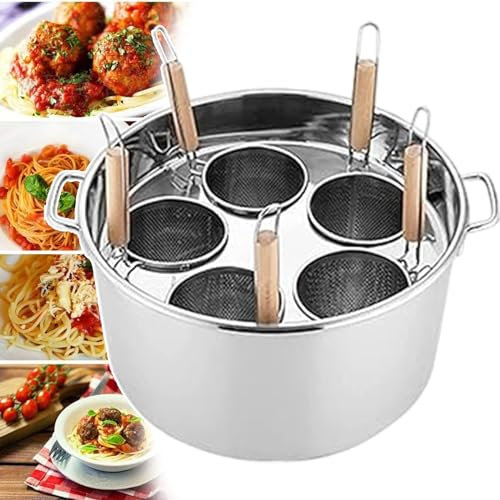 Máquina De Cocción De Espaguetis Comercial Máquina Para Hacer Ollas Calientes Cocina De Pasta Multifuncional Olla De Acero Inoxidable Con 5 Orificios Para Tiendas De Comida Para Llevar