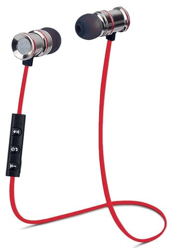 KARYLAX - Auricolari Bluetooth senza fili di colore rosso, compatibile con Motorola Moto G14 G84 G54 Edge 40 Moto G24 G34 G04