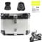 BLAFT Motorradkoffer Topcase für BMW R 1200 GS LC R1200GS R 1200GS ADV Adventure, Wasserdicht Topcase Aluminium Motorrad Heckbox Reisen Motorradkoffer für Lagerung Helm Motorradkoffer,55L-Silver