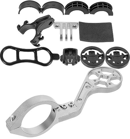 VANZACK Fahrradcomputerhalterung Aus Aluminiumlegierung Kompatibel Mit Stoppuhr Und Fahrradtaschenlampenhalterung Universeller Fahrradhalterungsclip Praktische Tachometerhalterung Für Kilo