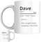 Dave Personalised Ceramic Mug | Oh “That” Dave Funny Personalised Name Definition Coffee Mug, Novelty Gift for a Son, Husband, Boyfriend, Friend, or Colleague Named Dave