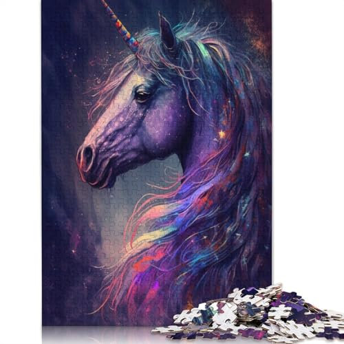 1000 Piece Jigsaw Puzzle Unicorn Graffiti Art Puzzle for Adults Cardboard Puzzles Adults Puzzles Gifts 38x26cm