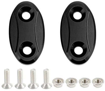 Außenspiegel Loch Cap Für S1000RR 2009-2018 Motorrad-Spiegelloch-Dekorabdeckung(Schwarz)