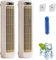Festberg Cooling Ace, Portable Air Conditioner with 3 Speeds, Rechargeable Quiet Desktop Tower Fan, 3D Circulation Wind Air Cooler, Compact, Efficient Cooling (Beige *2, Plug-in Typ)