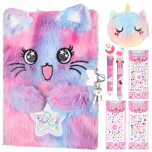 Candcamp Secret Diary for Girls,Kids Stationary Sets | Girls Stationary Sets for Girls Secret Diary with Lock and Pen Girls Stationary Gift Sets for Girls Notebooks for Girls