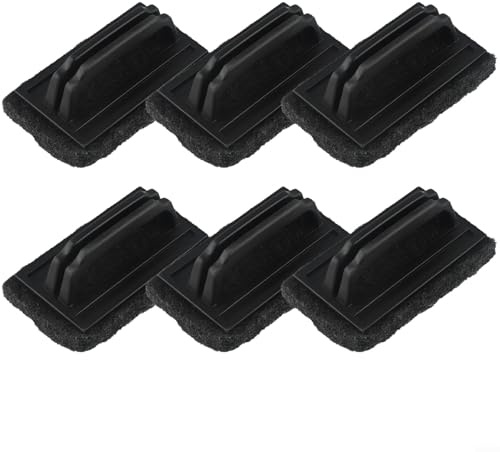 Lot de 6 éponges de nettoyage pour barbecue avec coussinets en polyester et poignées ergonomiques pour un nettoyage en profondeur de différents types de barbecue et ustensiles de cuisine