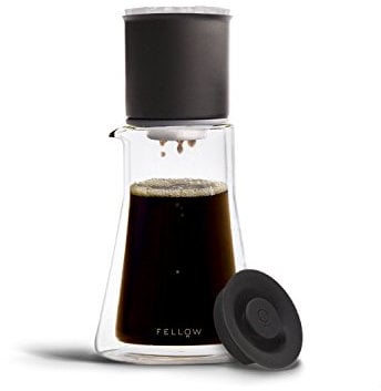 Fellow Stagg Pour-Over Dripper & Double Wall Glass Carafe Kit 20 oz [XF], Stainless Steel Vacuum Insulated, Non-Clogging, Fast Drip, Includes 20 Coffee Filter Papers