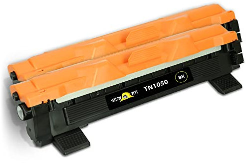 YELLOW YETI TN 1050 Tonerkartusche Kompatibel mit Brother DCP-1510 DCP-1512 DCP-1610W DCP-1612W HL-1110 HL-1112 HL-1210W HL-1212 HL-1212W MFC-1810 MFC-1910 MFC-1910W Schwarz, 2 Stück