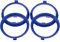 4X Zentrierringe 71,6 x 66,6 mm Blau Felgen Ringe Made in Germany