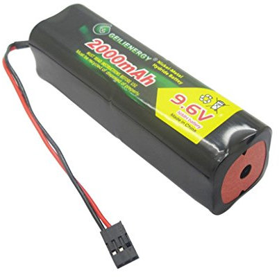 QBLPOWER Futaba NT8S600B Batterie émetteur carré 9,6 V 2000 mAh avec connecteur Hitec pour avions télécommandés, voitures, héli, planeurs