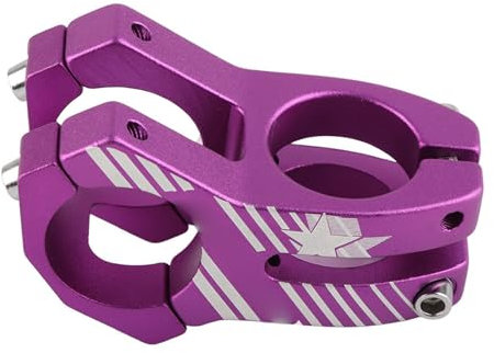 Alomejor Fahrrad Lenker Vorbau 31.8mm Aluminiumlegierung Fahrrad Lenker Vorbau Für Radfahren(Violett)