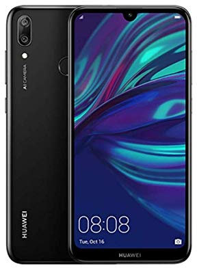 HUAWEI Y7 2019, Smartphone, LTE, Système d'exploitation: Android 8.0 (Oreo), Capacité: 256 GB, écran TFT HD+ 18:9, 283 ppi 6.29 Pouces, Camera 13+2 MP, Brand Tim, Black [Italia]