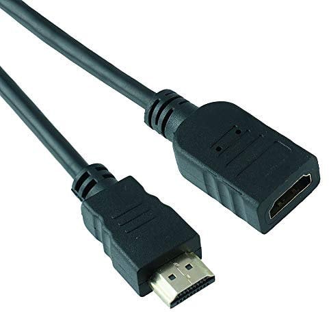 2m Gold Plated HDMI Extension Cable Lead Male to Female (2m Long)