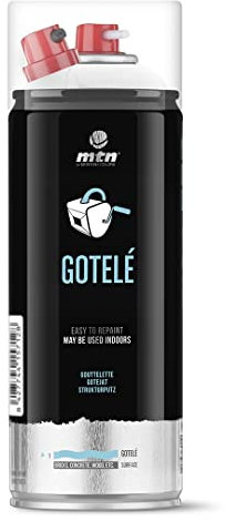 Montana Colors MTN PRO Gotelé Reparador, Blanco - Spray 400ml, El embalaje puede variar