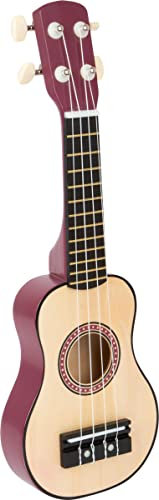 small foot Ukulele aus Holz, mit stimmbaren Saiten, Musikinstrument für Kinder ab 3 Jahren, 11750