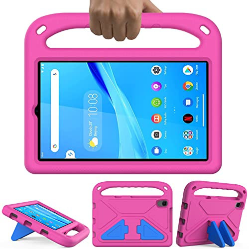 GOZOPO Enfants Étui pour Lenovo Tab M8 (4th Gen) Tablette 8'', Antichoc Support Poignée Coque pour Lenovo Tablette PC Tab M8/Smart Tab M8 HD / M8 (4th Gen)/ M8 3rd Gen/ M8 2nd Gen (Rose)