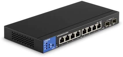 8-Port Managed Gigabit PoE+ Switch with 2 1G SFP Uplinks 110W LGS310MPC-EU