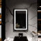 Dimmbar Badezimmerspiegel LED-Beleuchtung 50x70cm Badspiegel Lichtspiegel Wandspiegel, Touch-Schalter + Antibeschlag Spiegelheizung + CRI> 90+ vertikale und horizontale Installation