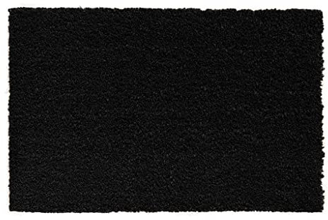 HPFloor Kokosmatte 80x50x2,4 cm I Fußmatte aus robusten Kokos-Fasern I Fußabstreifer für Haustür & Eingangsbereich I 2,4cm hohe Schmutzfangmatte I Türmatte pflegeleicht I Fussmatte in Schwarz