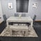 KOSY KOALA Grey Dining Table with 4 Chairs and a Bench kitchen dining set of 5 or 6
