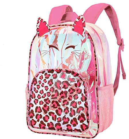 Oh My Pop! Feline-Laser Rucksack, Rosa, 31 x 44 cm, Kapazität 22,5 L