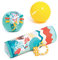 Ludi - Coffret pour l'éveil de bébé - 1 Tube Gonflable et 2 Balles sensorielles - Dès 6 Mois
