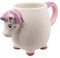 Crockery Critters Mug from Deluxebase – Unicorn Mug, Hand-Painted Animal Shaped Mug for Tea or Coffee. Fun Novelty Gift for Adults or Kids, Ceramic Homeware & Cute Kitchen Accessories.