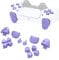 eXtremeRate Boutons Remplacement pour ps5 Manette BDM-010/020, Kit de Boutons D-Pad R1 R2 L1 L2 Triggers Share Options avec Outils pour ps5 Controller, Violet éclair Métallisé