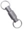 Llavero de liberación rápida, llavero doble desmontable de titanio, llavero extraíble para llave de coche, fijación segura para bolso y cinturón, Color 1, Taille unique