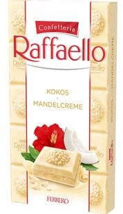 Ferrero Raffaello Kokos Mandelcreme Schokoladentafel, 8er Pack (8 x 90g)